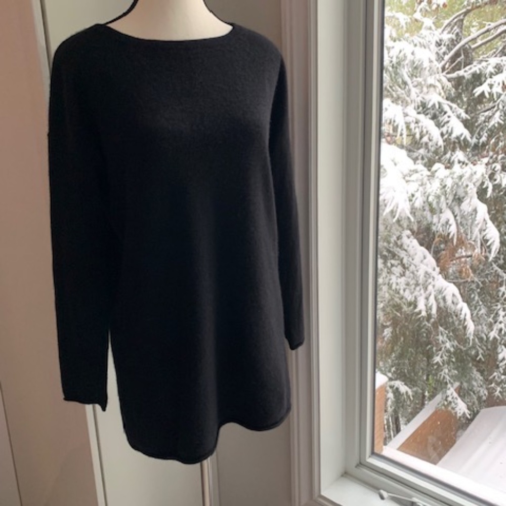Lord & Taylor cashmere back sweater tunic size medium
